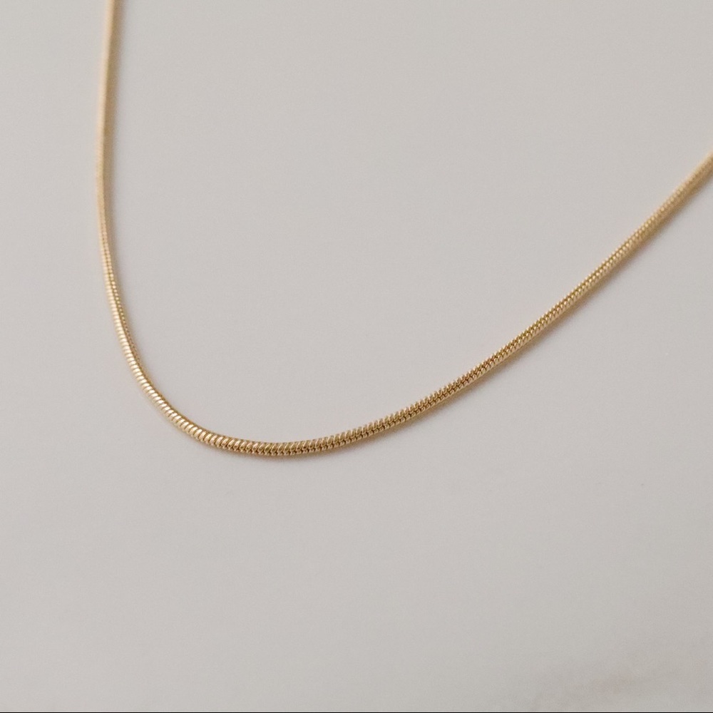 Thin Snake Chain | 18k Gold Filled - Picture 9 of 13